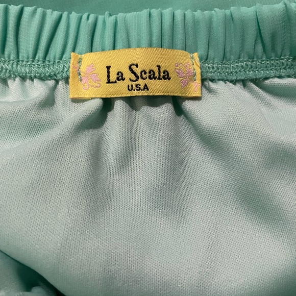 La Scala Chiffon Hi-Low Mint Green Dress - Picture 7 of 7